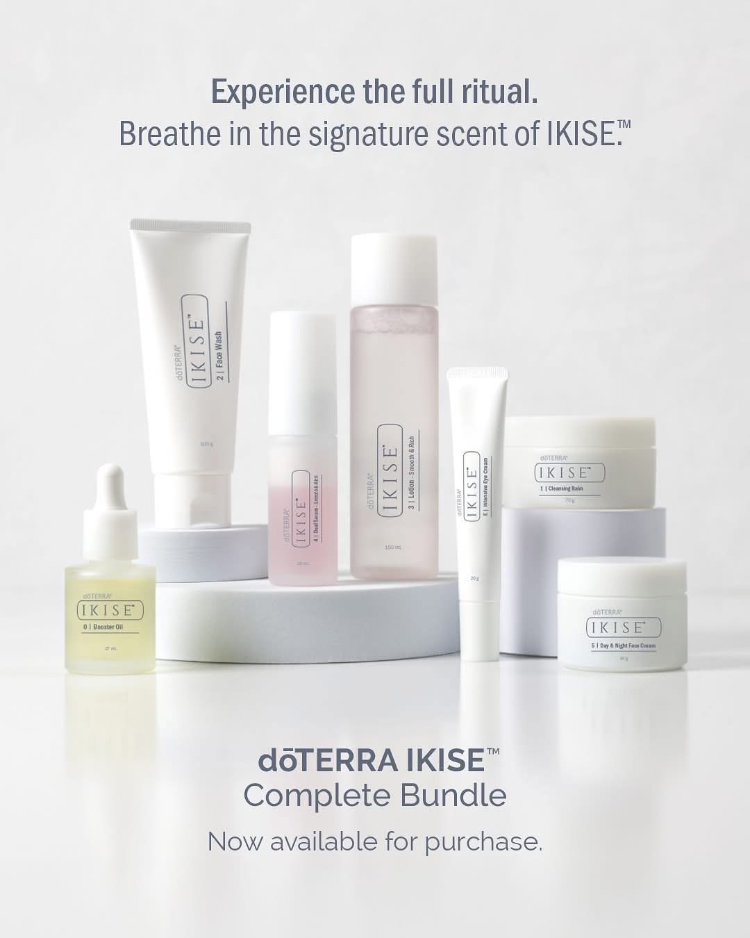 The complete IKISE skincare collection