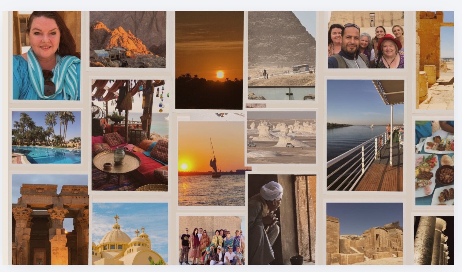 Fourteen years of Egypt journeys: Petah-Jane, travellers, the Nile, churches, desert, temples, shared meals and roads through the land